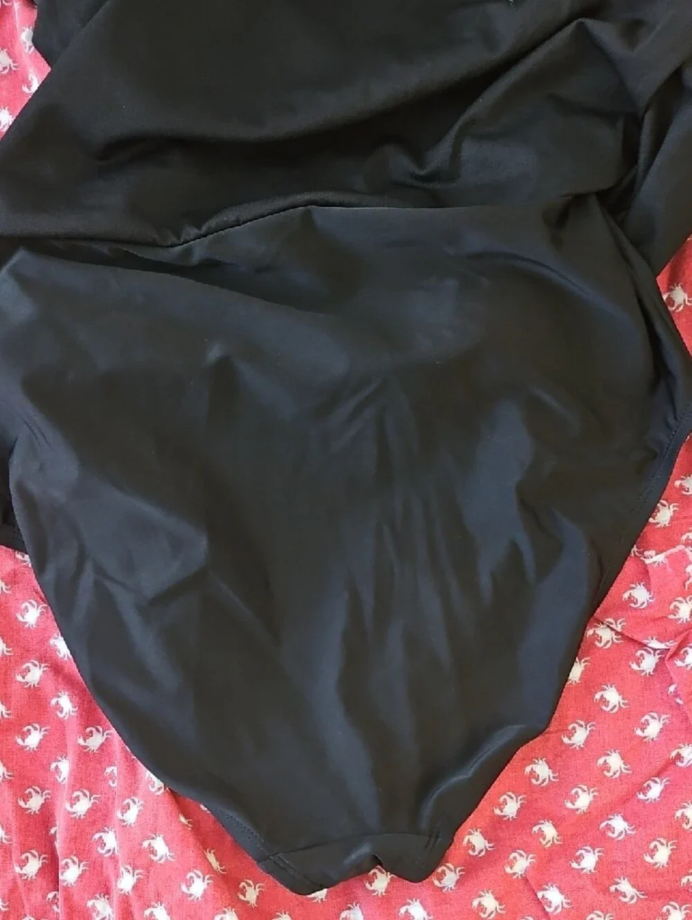 Black Ruched Swim Skirt By FIRPEARL